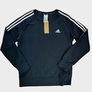 Adidas Women's Black Classic Crew Sweatshirt.